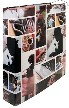 Motief-ordner A4, breed, 'Muziekinstrumenten'
